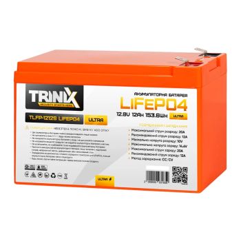 Літієва акумуляторна батарея TRINIX TLFP-1212S Ultra 12А/год 12В