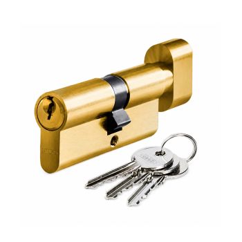 Цилиндр для замка ABUS - Цилиндр Abus KE50 ключ-тумблер 70 мм латунь 35x35Т