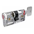 Цилиндр Abus Magtec 2500 ключ-ключ 80 мм никель