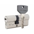 Цилиндр CISA ASIX P8 ключ-ключ 65 мм матовый никель 30x35