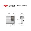 Цилиндр CISA C2000 ключ-ключ 50 мм матовый никель 25x25