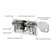 Цилиндр EVVA EPS ключ-ключ 137 мм черный