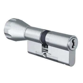 Цилиндр EVVA 4KS ключ-тумблер 97 мм (5 ключей) никель