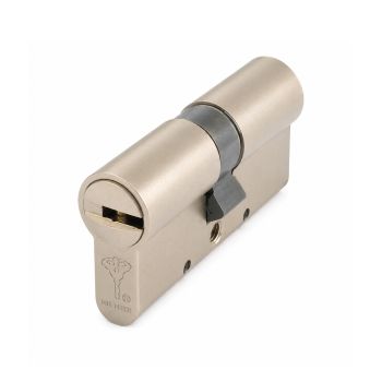 Дверная фурнитура MUL-T-LOCK - Цилиндр MUL-T-LOCK MT5+ ключ-ключ 62 мм никель сатин 31x31
