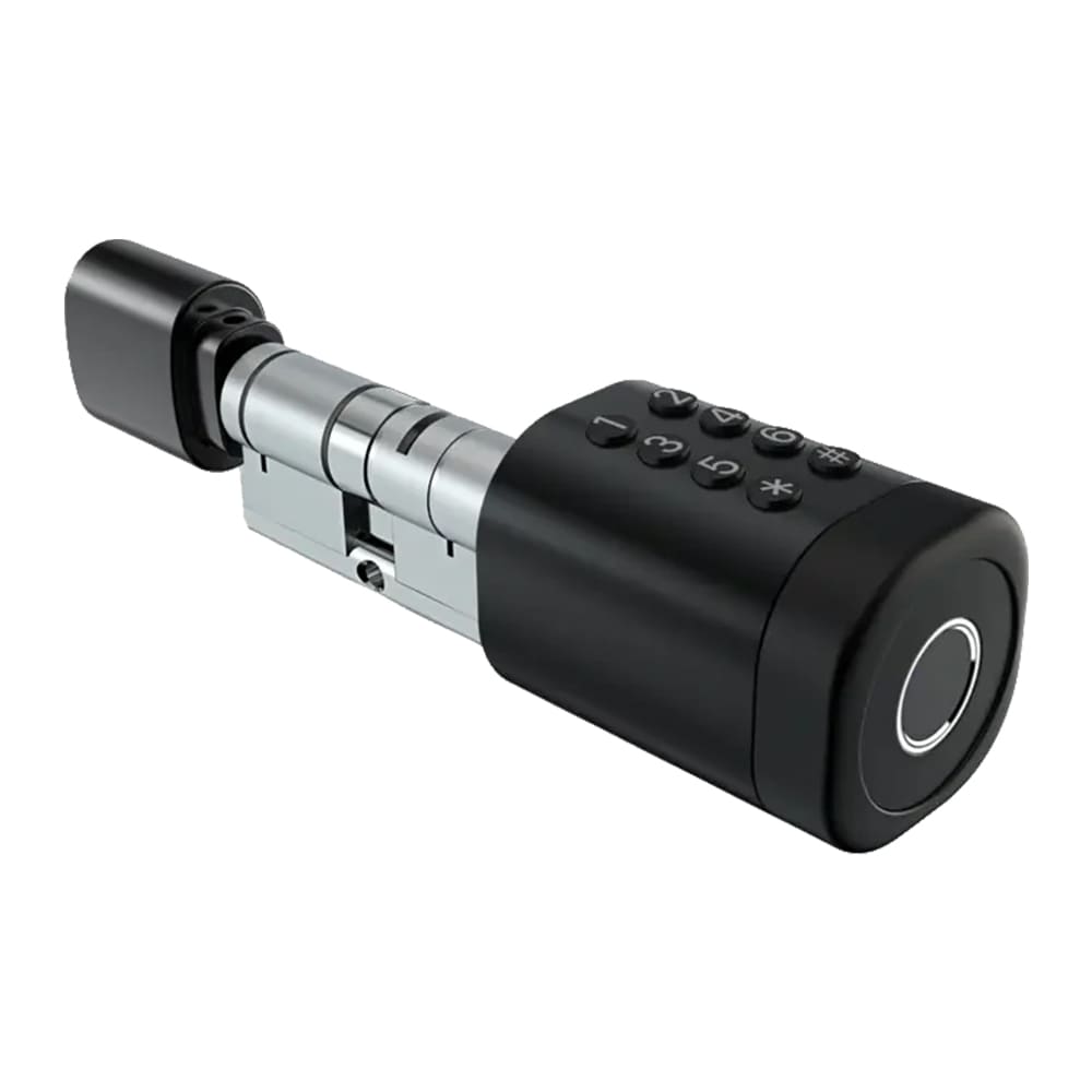Розумний дверний біометричний замок (циліндр) SEVEN LOCK SL-7774BF black (35-90мм)