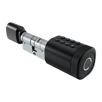Розумний дверний біометричний замок (циліндр) SEVEN LOCK SL-7774BF black (35-90мм)