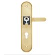 Фурнитура защитная ROSTEX R1 SOLID PRO+ 85мм титан PVD (Титан, 90 мм.)