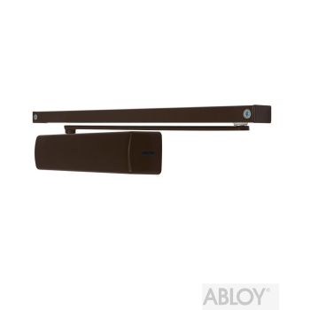 Дверные доводчики Abloy - Дверной доводчик ABLOY DC 330 SLD HO коричневый + тяга DC 194, до 80 кг