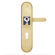 Фурнитура защитная ROSTEX R1 SOLID PRO+ 85мм титан PVD (Титан, 85 мм.)
