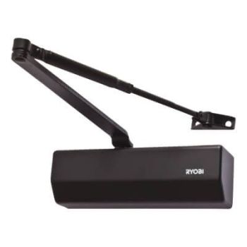 Дверные доводчики Ryobi DS 1554 STD HO с фиксацией (черный) до 80 кг