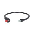 Замок TOKOZ MOTO BLACK с тросом 100 см, 2 ключа.