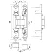 Дверные скрытые петли OTLAV INVISACTA до 120 кг 31х190mm, матовый хром