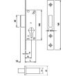 Дверной замок SANTOS Profile Lock 721, back set 25 мм