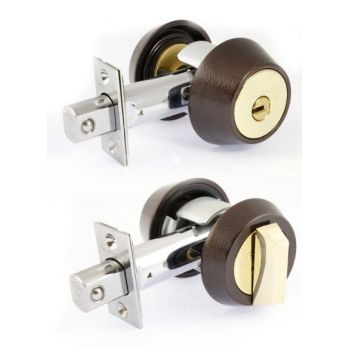 Дверний замок MUL-T-LOCK DEAD BOLT HERCULAR INTERACTIVE + коричневий.