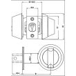 Дверний замок MUL-T-LOCK DEAD BOLT HERCULAR INTERACTIVE + коричневий.