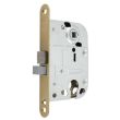 Дверной межкомнатный замок ABLOY 2018 PZ (под цилиндр) 72/45 Матовая латунь