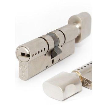 Циліндр MUL-T-LOCK INTERACTIVE + 105 мм (55х50Т) ключ-тумблер (матова латунь)