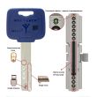 Цилиндр MUL-T-LOCK MT5+ (Мультилок МТ5+) 95 мм (55Тx40) (античная латунь, бронза)