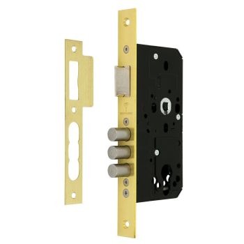 Дверний замок MUL-T-LOCK 385 (Колір планки - латунь)