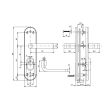 Фурнитура защитная ROSTEX R4 SOLID PRO+ 85мм Нерж.сталь