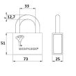 Навесной замок MUL-T-LOCK M13 C1, Classic.