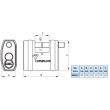 Навесной замок MUL-T-LOCK SBNE 10 7*7