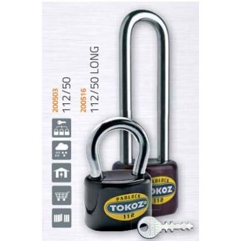 Навесной замок TOKOZ 112/50 3 KEY