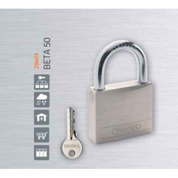 Навесной замок TOKOZ BETA 50 3 KEY