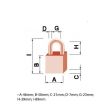 Навесной замок TOKOZ DELTA 50
