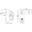 Ручка TESA зовнішня накладної MODULAR VECTOR Silver