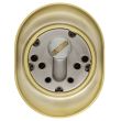 Защитная дверная броненакладка магнитная DISEC 3G2FM латунь