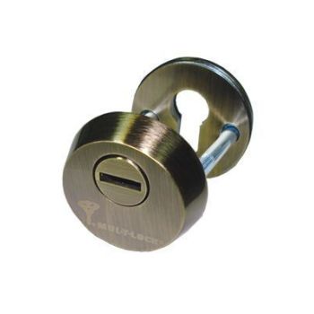 Защитная дверная броненакладка MUL-T-LOCK ESETY SL3 античная латунь (бронза)
