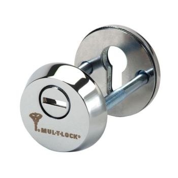 Защитная дверная броненакладка MUL-T-LOCK ESETY SL3 хром
