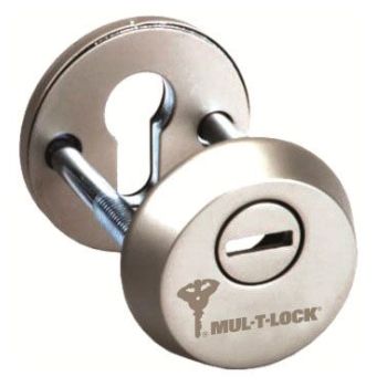 Защитная дверная броненакладка MUL-T-LOCK ESETY SL3 никель матовый