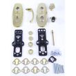Захисна дверна фурнітура MUL-T-LOCK PLATINUM SH300 fix-mov латунь полірована, між осьова відстань 85/90 мм