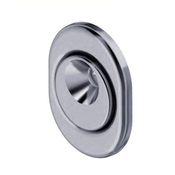 Защитная дверная броненакладка DISEC BD108 OMEGA, хром полированный