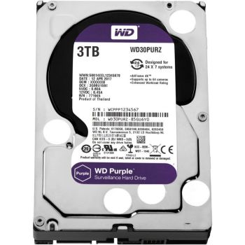 Жесткие диски 3ТБ - Жесткий диск 3TB 64MB Western Digital WD30PURZ