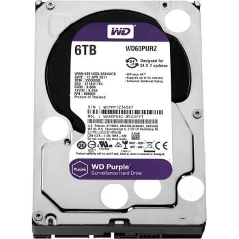 Жесткие диски 6ТБ - Жесткий диск 6TB 64MB Western Digital WD60PURZ