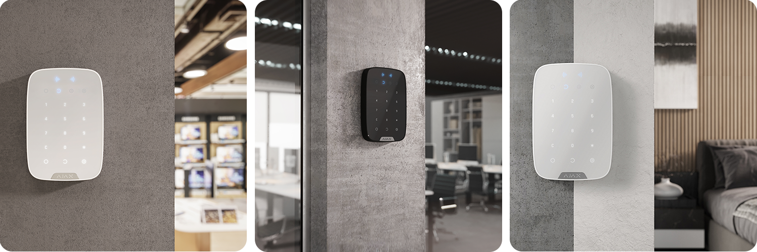 сенсорная клавиатура Ajax KeyPad Plus для дома, офиса, магазина и предприятия