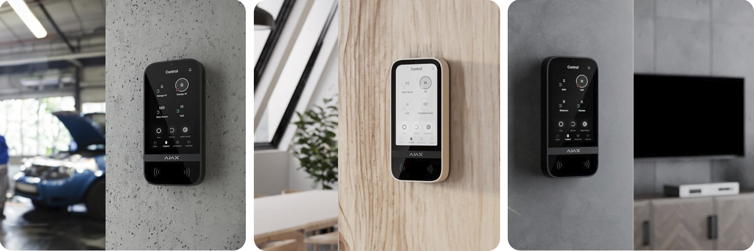 Беспроводная сенсорная клавиатура Ajax KeyPad TouchScreen