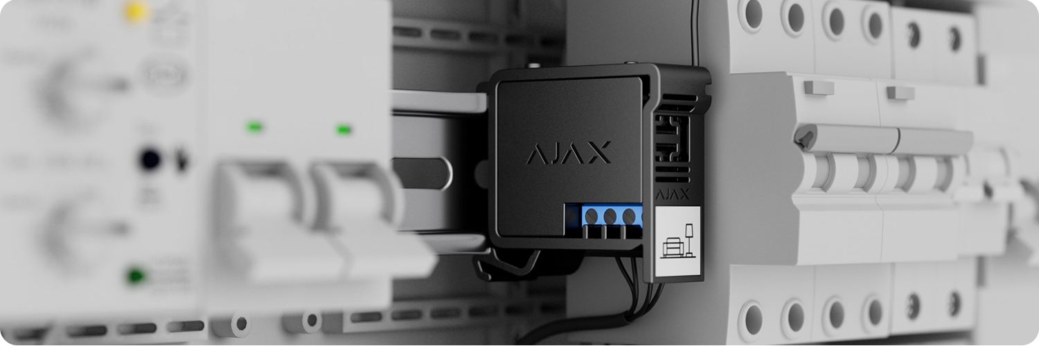 Реле для дистанционного управления электропитанием Ajax WallSwitch