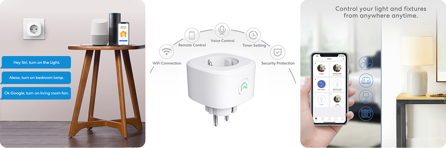 Умная Wi-Fi розетка Meross MSS210HK(EU)