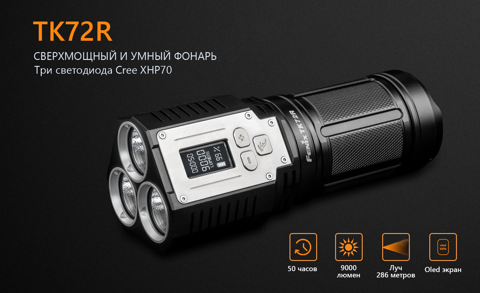 аккумуляторный фонарь Fenix TK72R