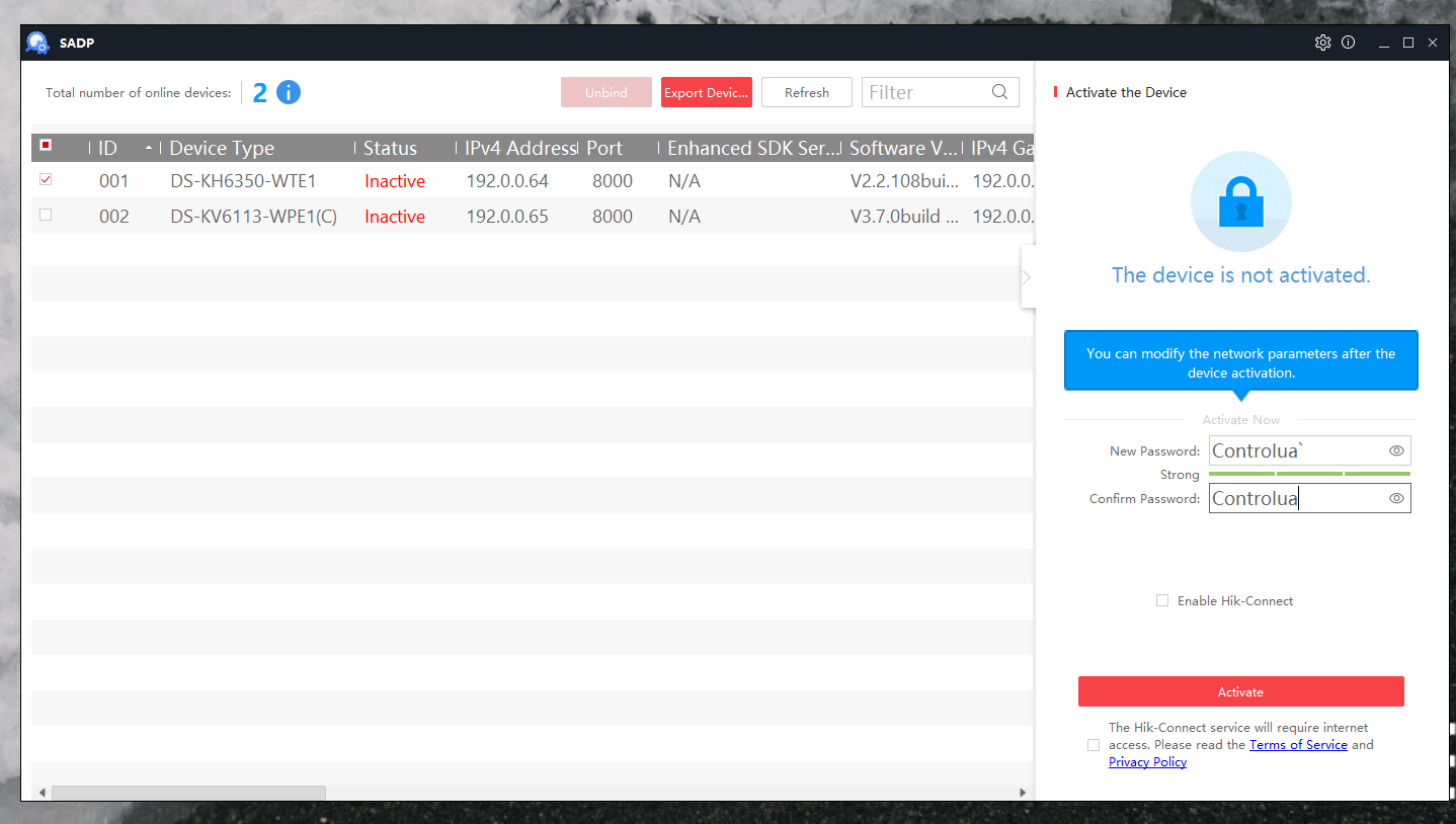 SADP Tools Hikvision для Windows и MacOS