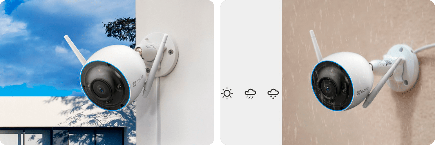 Wi-Fi IP камера Ezviz CS-H3с сиреной и микрофоном