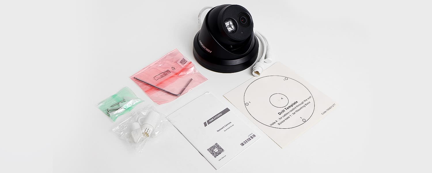 Комплектация камеры Hikvision DS-2CD2343G2-IU