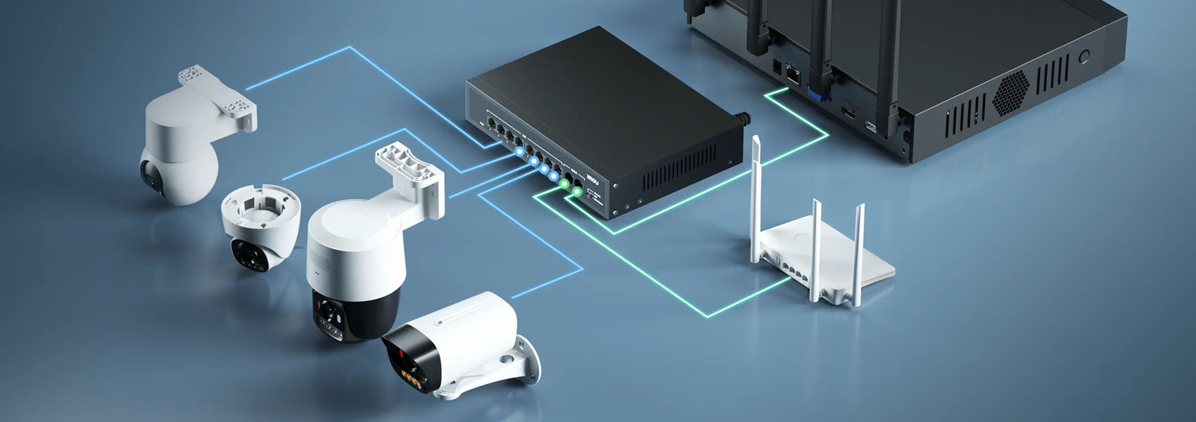 8-портовый неуправляемый PoE коммутатор Imou SF110P